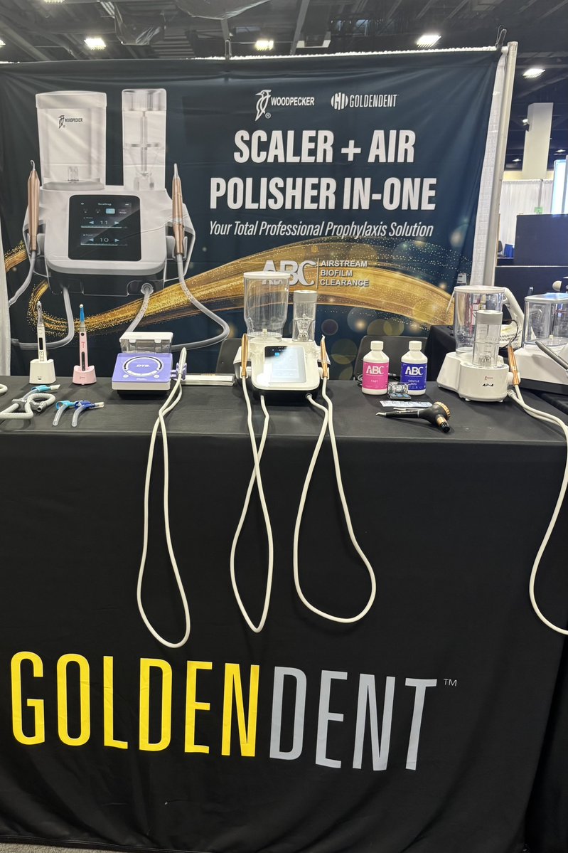 dent_golden's tweet photo. Attending #ADHA26 meeting? Interested in Air Polishing? Stop by booth 107 #woodpecker #PTE #PTB#biofilm #RDH #texas https://t.co/kZA55bnYQr https://t.co/mVHOiELvNN