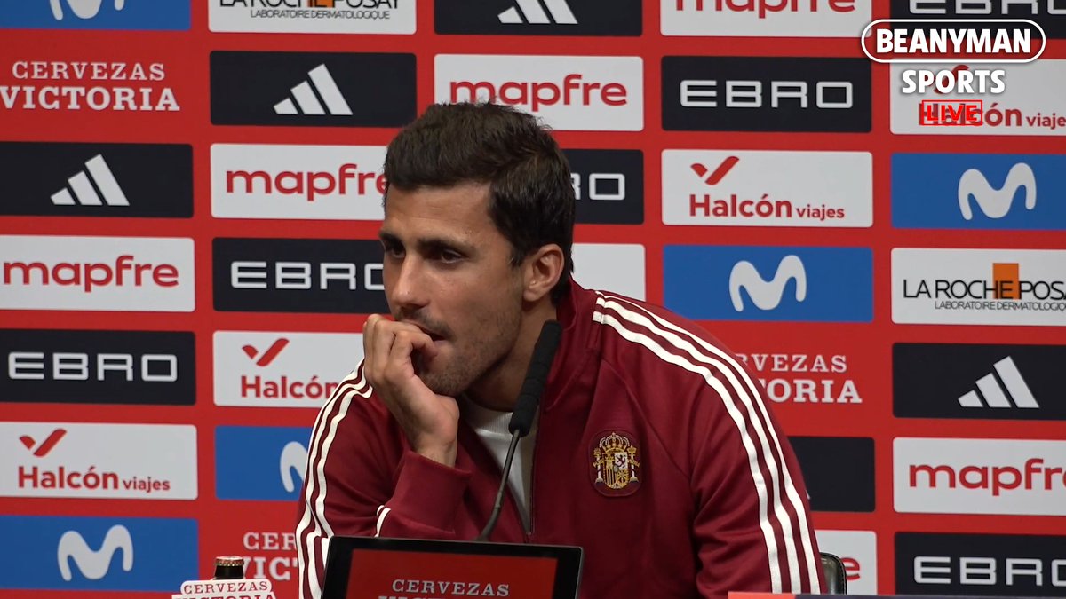 BeanymanSports's tweet photo. RODRI HAS ARRIVED! (Will he be asked about Man City reportedly being found guilty?)🔥 Watch LIVE now 🔴👇 https://t.co/jn8YzIzaL4