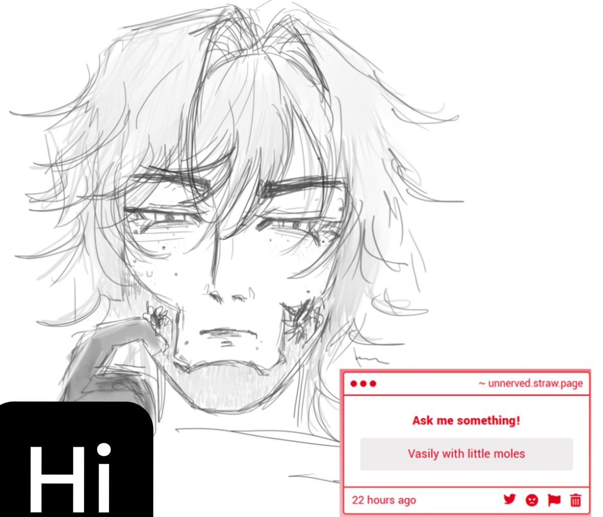 unnerv3_'s tweet photo. i need to get another caption that isnt " hi [ character ] " Hi vasily https://t.co/zhHkdbU55X