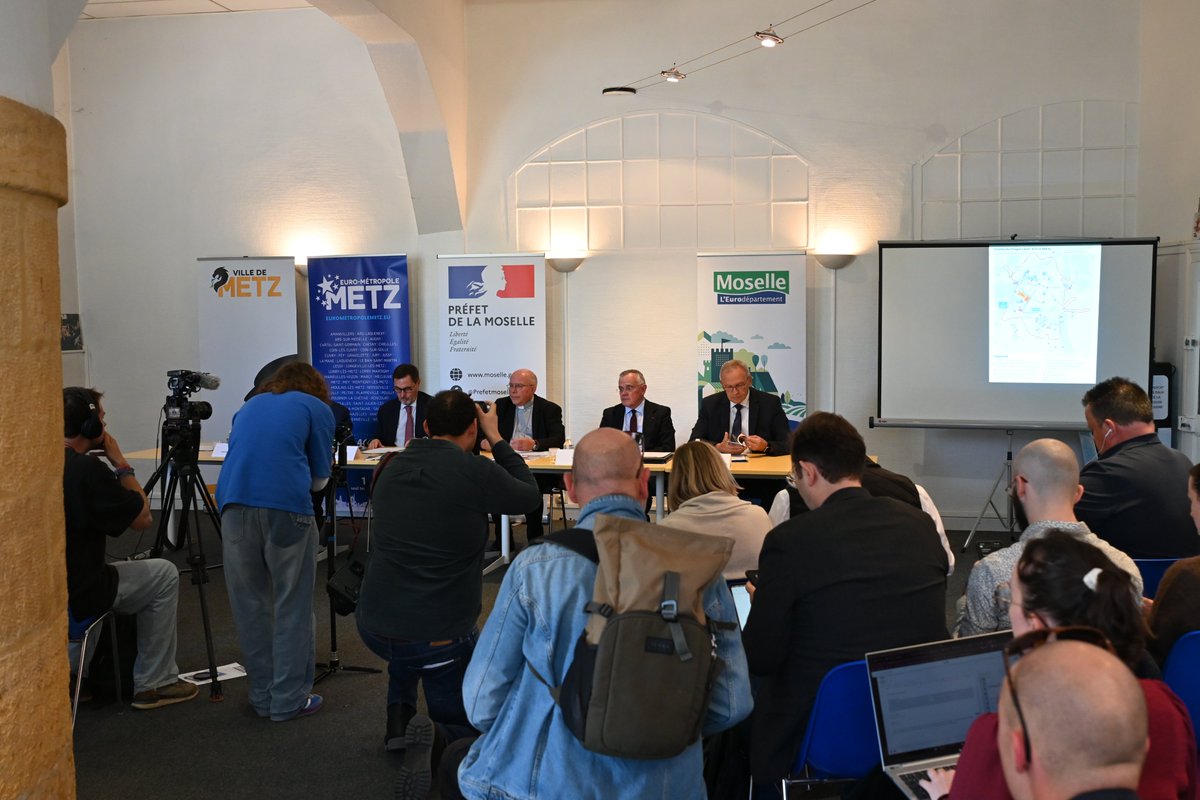 Image de Préfet de la Moselle - #PapeLéonXIVàMetz ⛪ | Deuxième conférence de presse à quelques jours de la visite
À quelques jours
