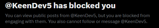 DaFlamingBadger's tweet photo. Another AI Bro blocking cause they can't defend what was said.
I'm just collecting these like badge of honors now. https://t.co/Met19uxViO