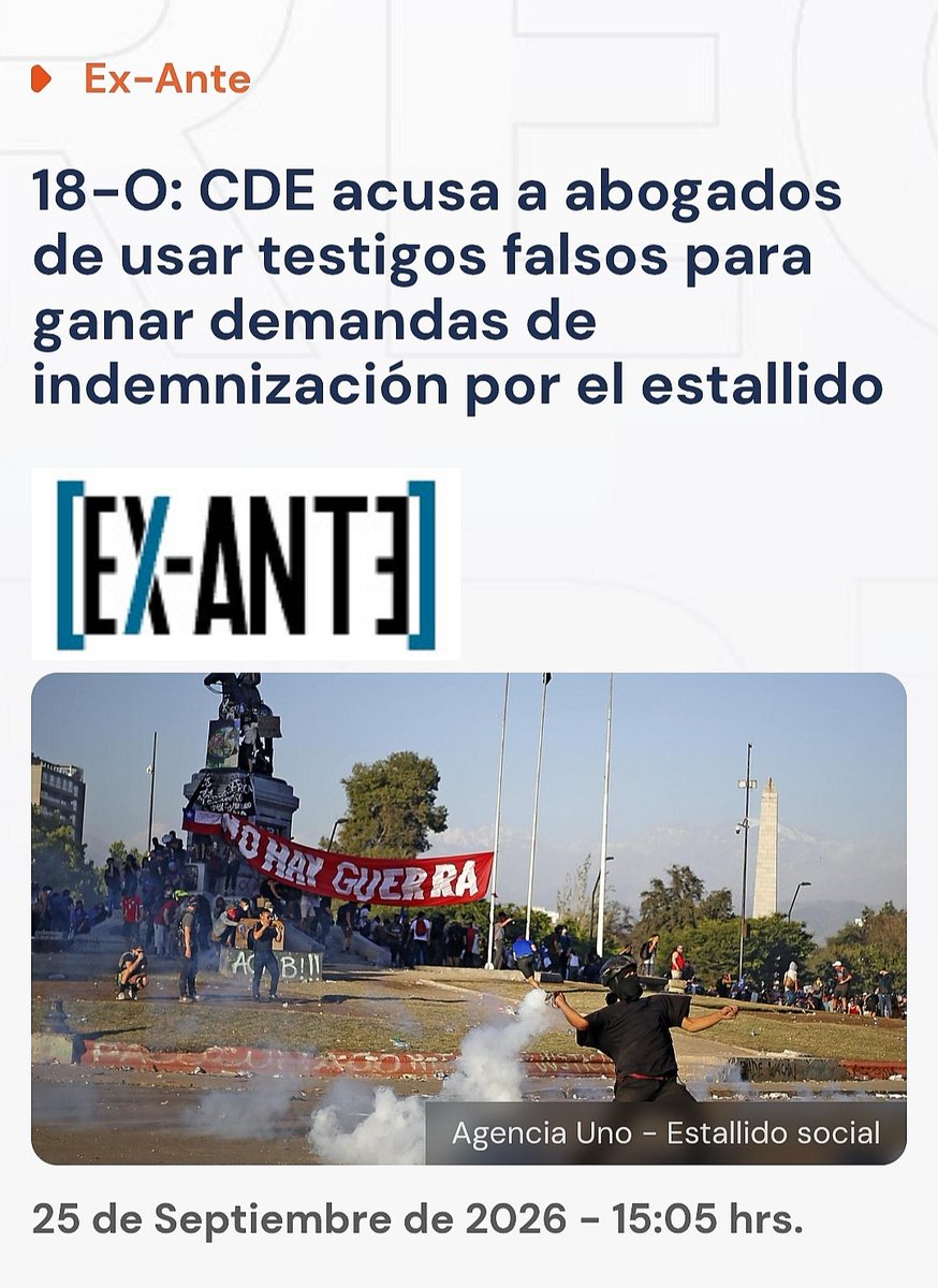 Chileno17039890's tweet photo. #URGENTE Fiscalía investiga  estudio de abogados de Izquierda dónde usaban testigos falsos para ganar demandas contra el fisco en casos vinculados con el 18-O , HAY ANTECEDENTES DÓNDE SE TUVIERON QUE PAGAR 10 y 3 MILLONES CON FALSEDADES🌳 (Talca, F-35, Camila Vallejo, LAICO,Kast) https://t.co/i1iz9psLMu