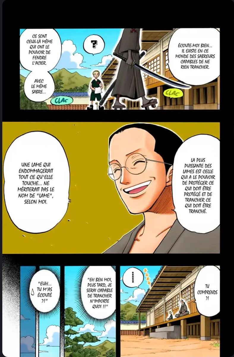 IopoNos's tweet photo. @BINGO125406 À l'époque peut être qu'Oda ne l'avait pas en tête, on ne le saura jamais. Mais il l'a figé à Wano. C'était du haki. https://t.co/7zs54ilKhR