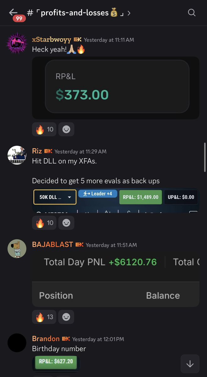 ExchangeVault's tweet photo. Week Recap in The Exchange 🚀 

$NQ SELLS 160 Points 🤯
$NQ SELLS 100 Points 🤯
$NQ SELLS 60 Points 🔥
$MGC SELLS 17 Points 🔥
$MGC SELLS 5 Points 🔥
$NQ SELLS 30 Points 🔥

Traded whatever market gave us 🙏
Members still banked + Free 2 days for everyone 🤑

Closing the room now. Hope you guys liked our community. 

Membership: https://t.co/dAQmELN4Rm

Learn More: https://t.co/NlXe8XpFyx