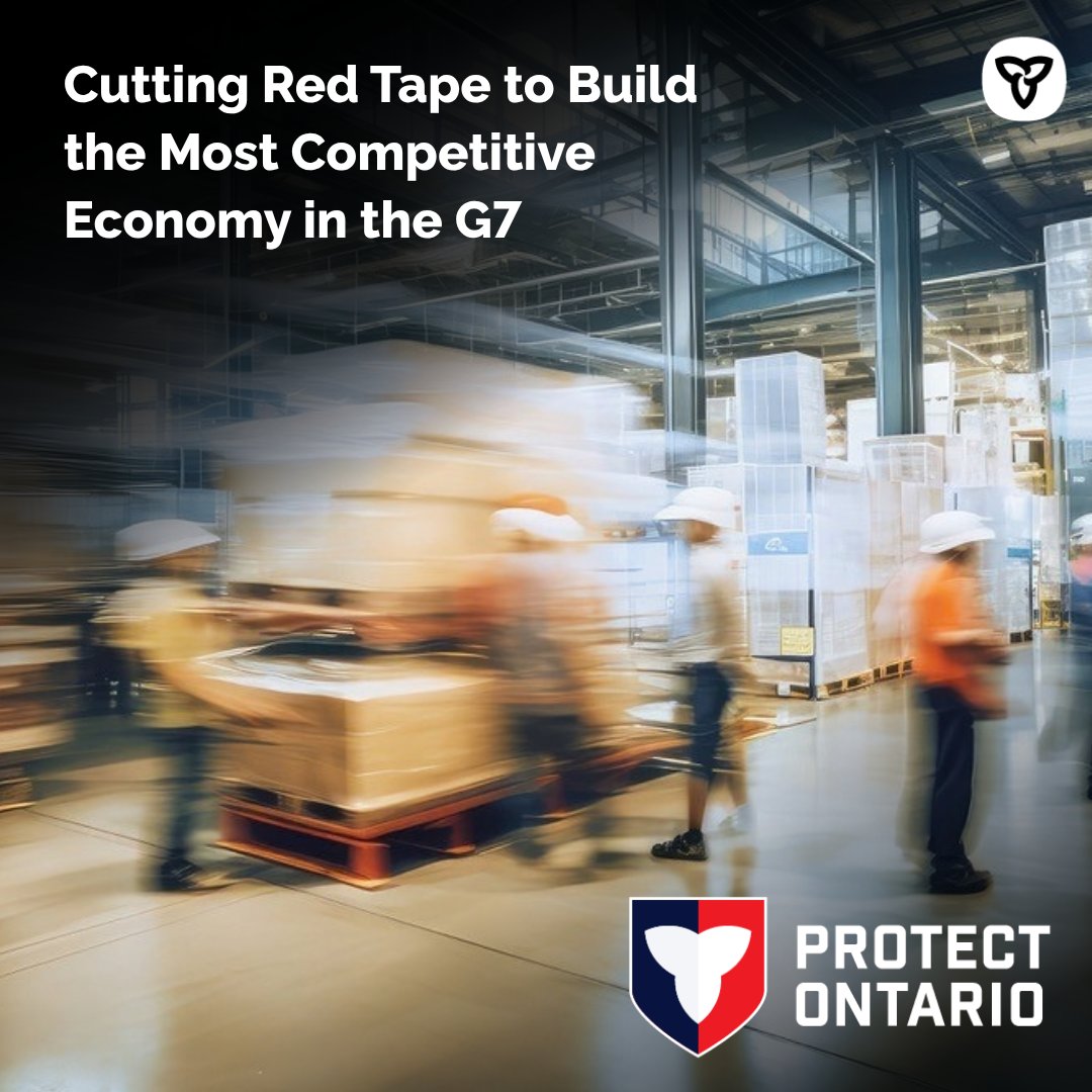 erniehardeman's tweet photo. Ontario has removed over 14,000 regulatory compliance requirements, delivering $1.3 billion in savings and eliminating 1.8 million hours of unnecessary burden to build the most competitive and investment ready economy in the G7. https://t.co/shT5uTbWfV