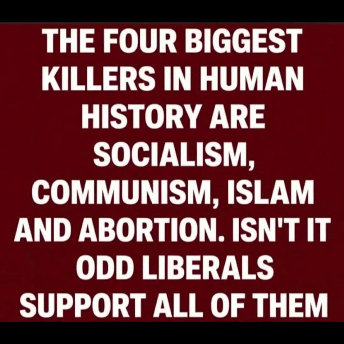 mickitiki's tweet photo. Everything that’s evil the left supports it. https://t.co/lAX1Tdfnzw