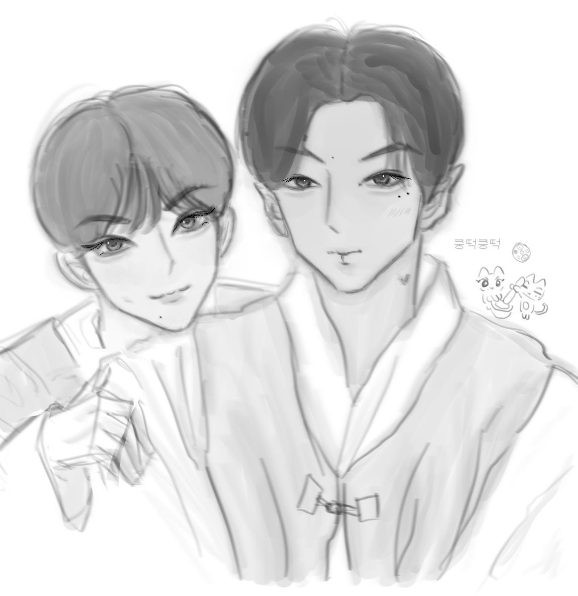 hmnmnya's tweet photo. 즐추되세욧   w. 냐제 https://t.co/uAjru3kNMQ