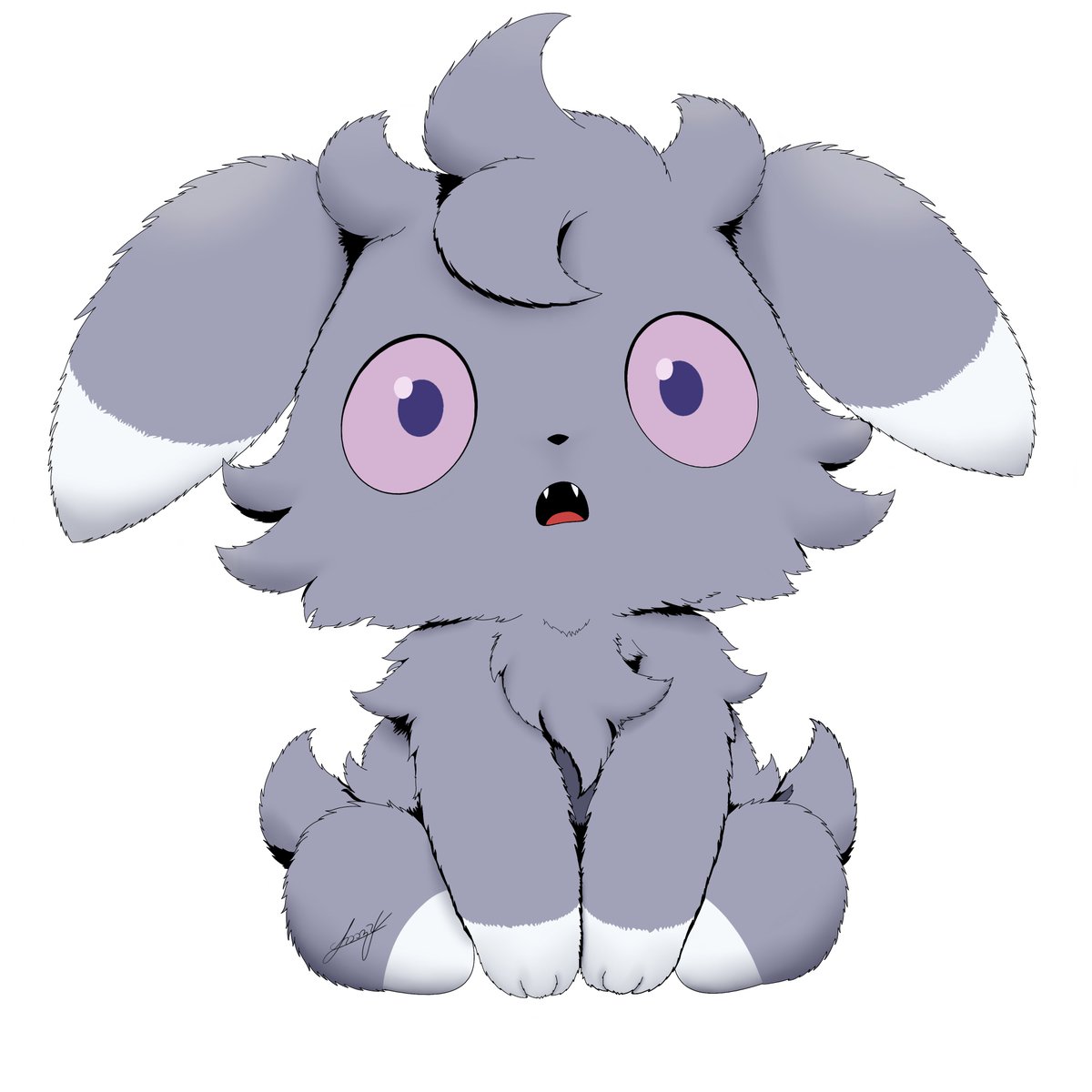 ThatWeirdTiger's tweet photo. An adorable Espurr sticker set I made for @ThatWeirdWolf Love you hun 🧡🧡🧡
#furryart #Pokemonart https://t.co/88DIQtaiAN