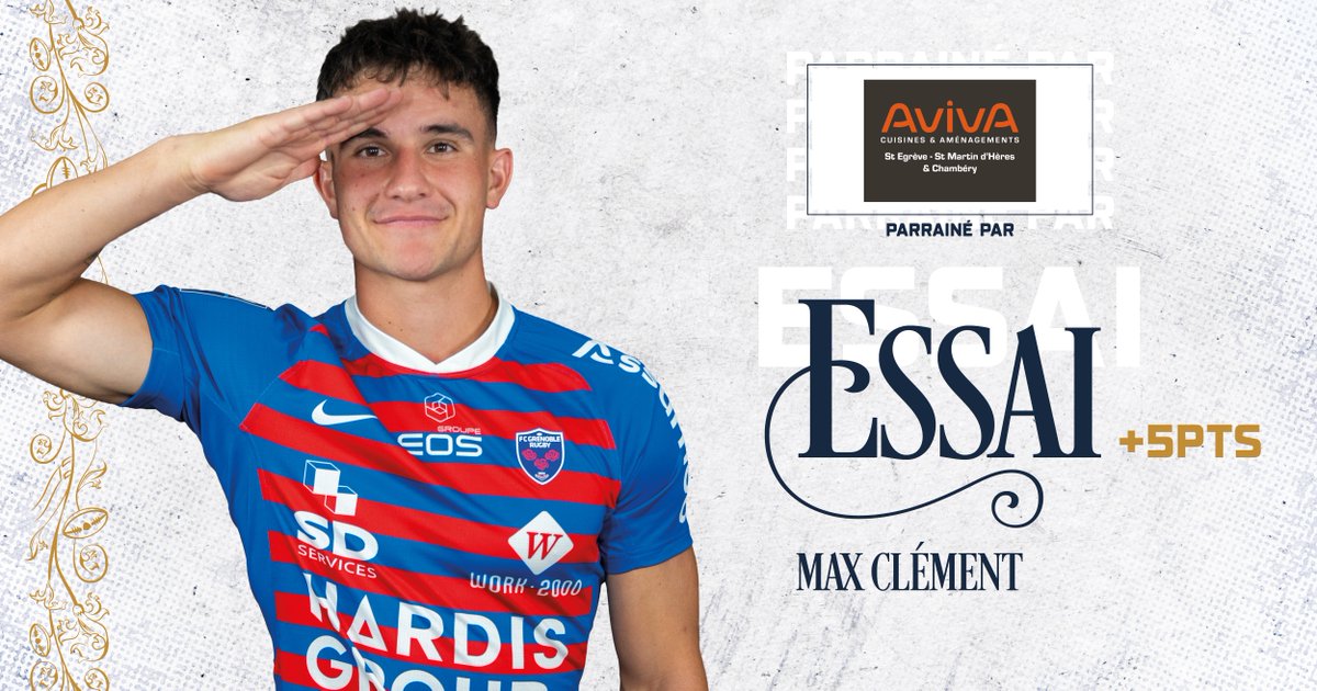 FCGrugby's tweet photo. Essai pour Max Clément ! 

🔴🔵 FCG 08 - 07 VRDR ⚪️⚫️

#FCGVRDR #AllezFCG https://t.co/k4UmiemtOW