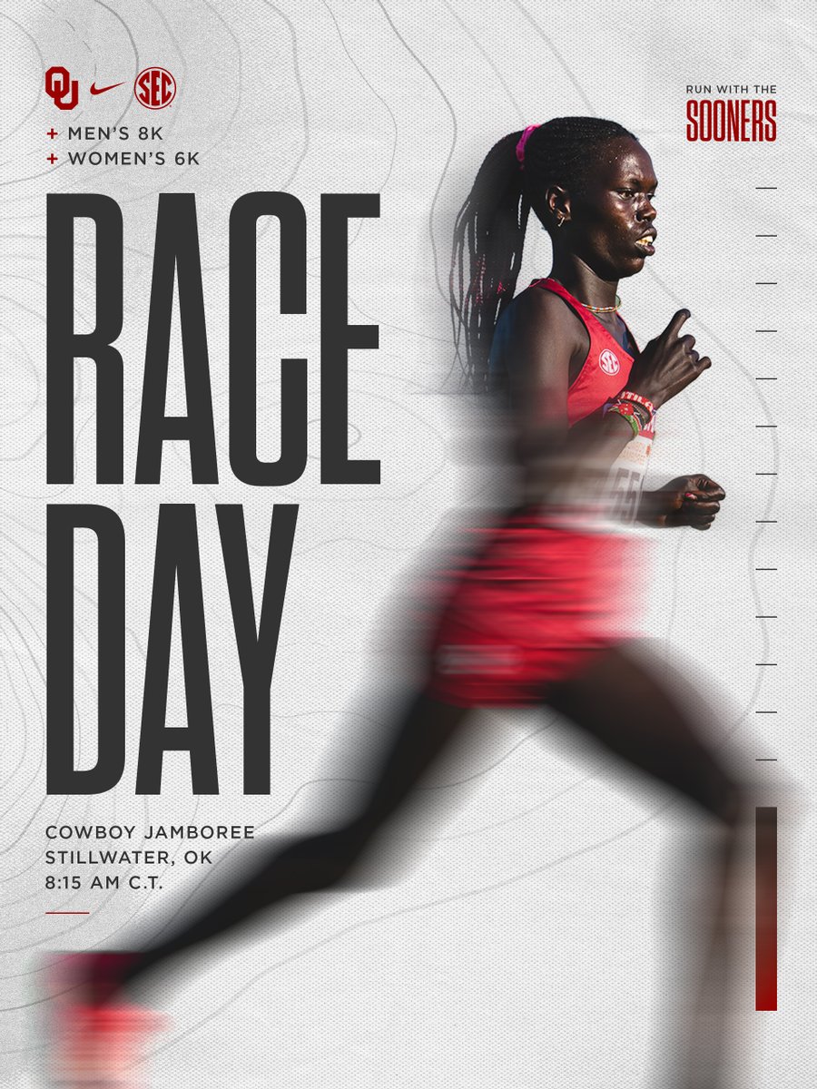 OU_Track's tweet photo. time to jam 🏃‍♂️

👟 | Cowboy Jamboree
📍 | Stillwater, Okla.
⏰ | Women’s 6K, 8:15 // Men’s 8K, 8:50
📊 | https://t.co/7nWfkBa5VR https://t.co/bdh0bGrnCp