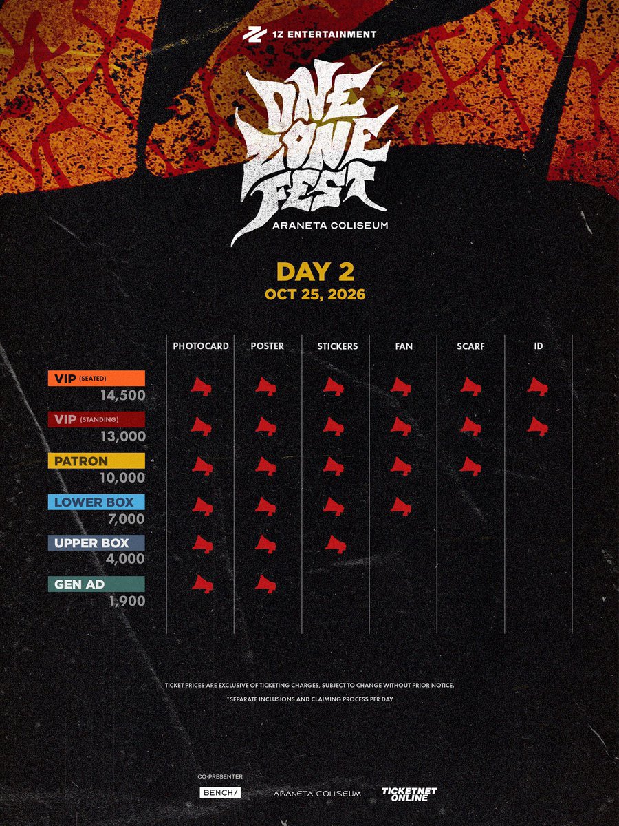 moorejstip's tweet photo. OPEN ACCEPTING TPA HTB FOR TICKET ASSISTANCE  

ONE ZONE FEST: YOUR TICKET TO THE ZONE Day 1 &amp; 2 | Manila

✅ticket under clients name
✅open for online
✅for local &amp; international fan
✅₱100 fee per ticket

MESSAGE US TO RESERVE A SLOT  

#OZF #OneZoneFest #1ZEntertainment https://t.co/SyCKJfeqb3