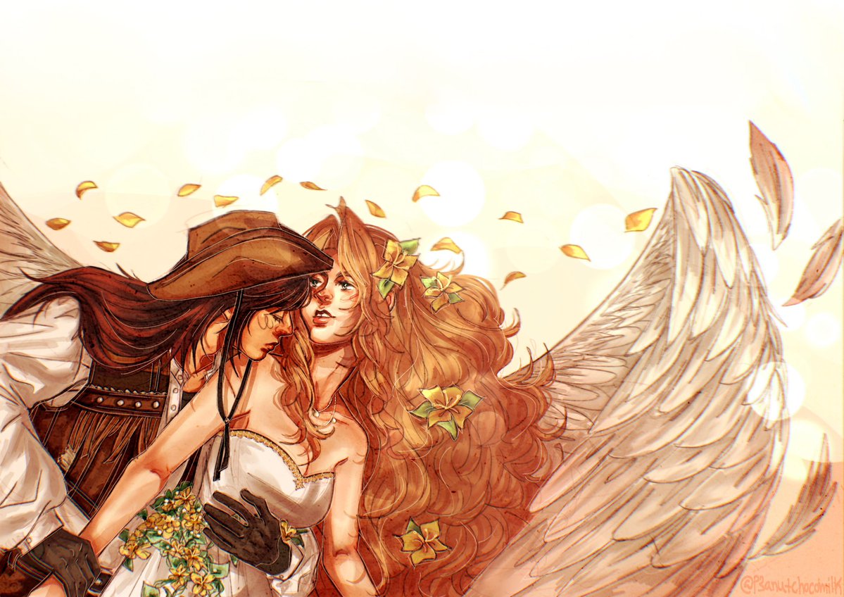 p3anutchocomilk's tweet photo. this was supposed to be for aerti week but im hella late… cowboys &amp; angels or whatever #ff7 https://t.co/fBiZBKxMEt