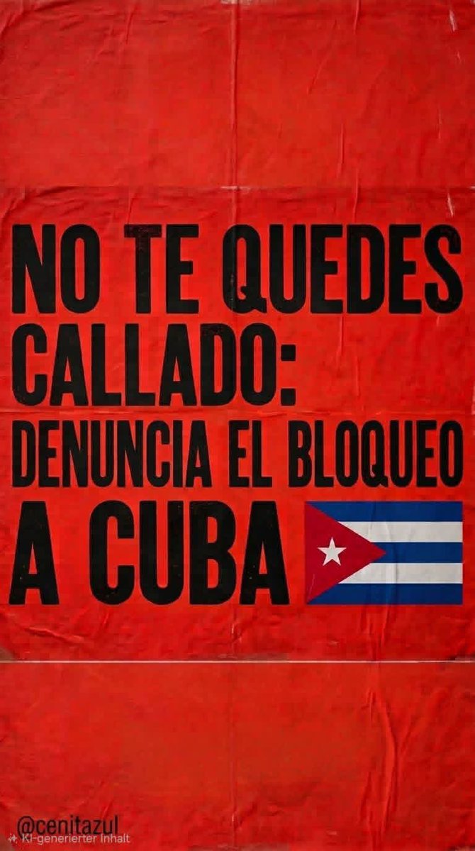 Alfredo_H74's tweet photo. El bloqueo además de ilegal e inhumano, es un acto de genocidio.
#TumbaElBloqueo
#CubaNoEsUnaAmenazaElBloqueoSí https://t.co/p0QzDLhJs3