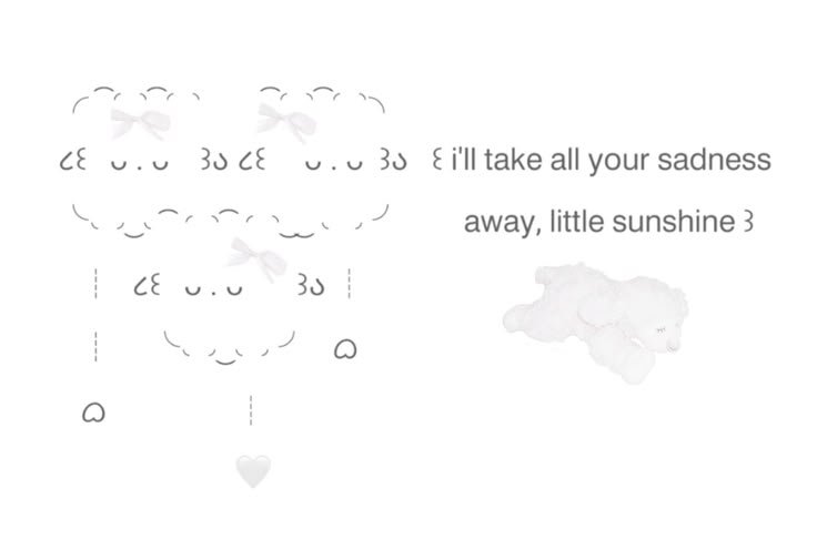 docesmorangos's tweet photo. ⠀
ㅤㅤㅤㅤㅤ꒰ i'll  take  all  your  sadness
ㅤㅤㅤㅤㅤㅤㅤaway ,  little  sunshine ꒱
ㅤㅤㅤ╭◜◝ ͡  ◜◝ ╮
ㅤㅤㅤ(  Ꮚˊ•ﻌ•ˋᏊ )  ㅤㅤ  𑁍ܓ🎀˚₊
ㅤㅤㅤ╰◟◞  ͜  ◟◞╯    ㅤㅤ 
⠀ https://t.co/iiV04s1EBh