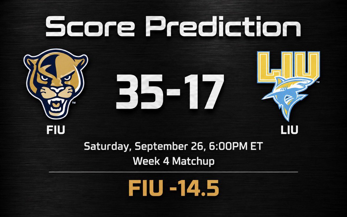 TheCUSACentel's tweet photo. SCORE PREDICTION

FIU vs LIU https://t.co/25erjAW5HW