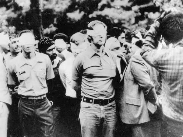 quinn31960's tweet photo. @CaptMarkKelly 52 American hostages for 444 days.

444 days of severe psychological torture, (including mock executions), physical abuse, and extreme isolation.

Mark Kelly supports the Iranian regime over the POTUS. 

Shame on him. https://t.co/88gfBOEIXj