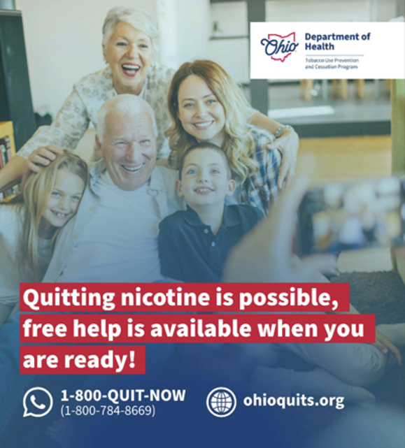 LickingHealth's tweet photo. Make this month the start of a tobacco- and nicotine-free journey. Call 1-800-QUIT-NOW or visit https://t.co/HwmjDcKyum for support. #ATobaccoFreeOhio https://t.co/uSqdV8pRmc