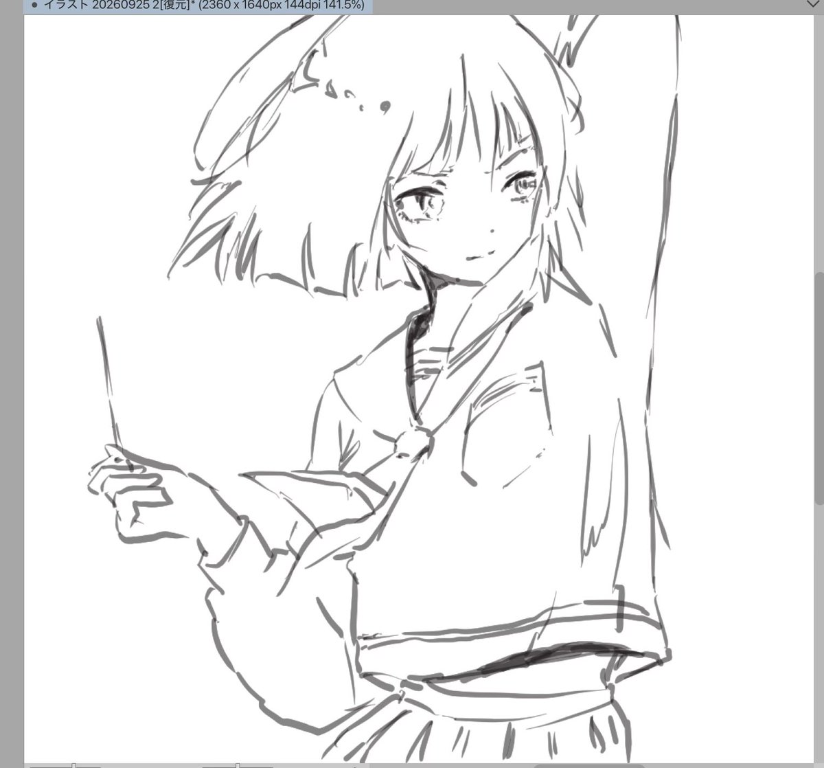 pen34717's tweet photo. #いらすとれーしょん
#イラスト好きな人と繋がりたい
#女の子#デジタルイラスト線ラフ https://t.co/ZguKjrXNM8