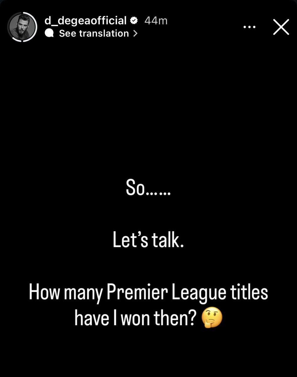 utdreport's tweet photo. David De Gea via Ig 😂 https://t.co/xR4t2tWDOJ