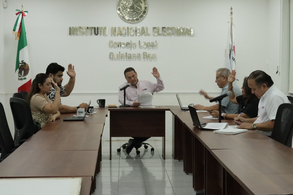 Junta_QR's tweet photo. En el #INEQRoo se llevaron a cabo:
✔️ Sesión Ordinaria de la Junta Local Ejecutiva.
✔️ Sesión del Subcomité de Adquisiciones, Arrendamientos y Servicios.
✔️ Sesión del Subcomité Técnico Interno para la Administración de Documentos. https://t.co/SVSvDW2Tgh