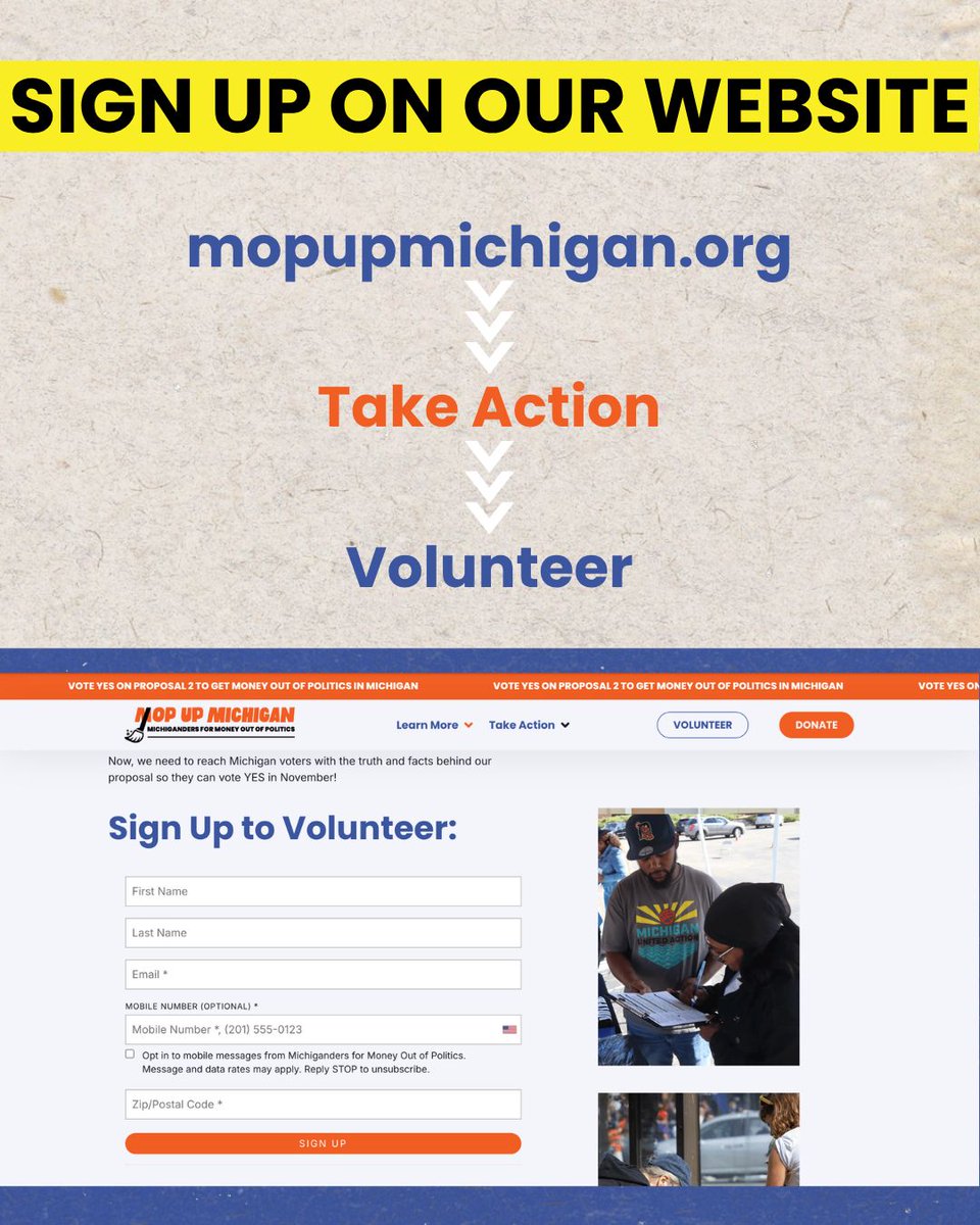 MichiganMOP's tweet photo. We want YOU on Team YES on 2! United, we can stop pay-to-play politics and stop corporate money from influencing our elected officials. Let's bring power back to the people. If you are ready to begin, please sign up @ https://t.co/zPRUSdsJjL
#YesOn2 #Prop2 #MMOP #MopUpMichigan https://t.co/lDEui9KEW1