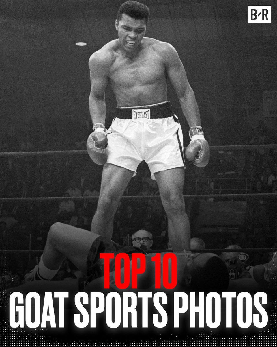BleacherReport's tweet photo. What is the greatest sports photo ever? 🐐

Our list here: https://t.co/iOg2lQs0R1 https://t.co/CmTxJn2gLi