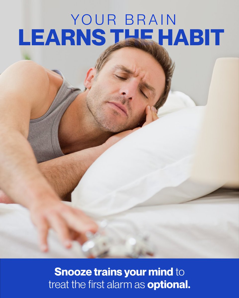 BetterSleepOrg's tweet photo. Over 21,000 Sleep Cycle app users were surveyed in a 2025 Mass General Brigham study, and 45% of them admitted to hitting snooze more than 80% of the time. So if you're one of them, you're in good company.

Learn how to break the snooze habit: https://t.co/UMvkfGqaYQ https://t.co/e5nIPqGIXI