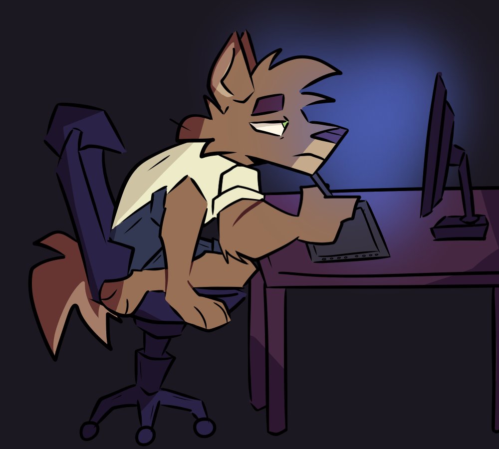 RagingZorky's tweet photo. I wonder why my back hurts all the time? 🤔 https://t.co/uQ1cIbnWG8