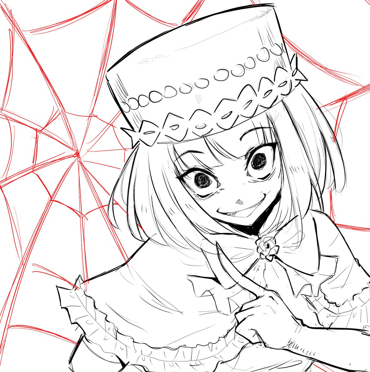 Ukatpo's tweet photo. Evil witch (wip?) not sure if I’ll color it https://t.co/NqEbKcxmAN