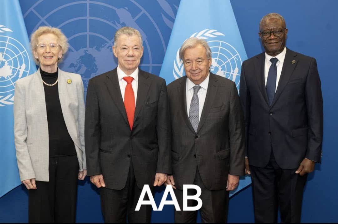 Bwindjaaaaaaaaa's tweet photo. #Diplomatie 🇨🇩 : Le plaidoyer du Dr @DenisMukwege résonne aux Nations Unies

​Le Prix Nobel de la Paix 2018, le Dr Denis Mukwege, a été reçu au siège de l'Organisation des #Nations_Unies par son Secrétaire Général, @antonioguterres. 

Cette rencontre de haut niveau souligne une nouvelle fois l'urgence humanitaire et sécuritaire en République Démocratique du Congo.

​À cette occasion, l'accent a été mis sur la nécessité absolue de mettre un terme définitif aux souffrances prolongées de la population congolaise. 

Au-delà des soins prodigués aux victimes au sein de l'hôpital de Panzi, cet échange a permis de porter la voix des vulnérables au plus haut niveau de la diplomatie internationale et de réitérer l'appel à une action globale et durable pour la paix.