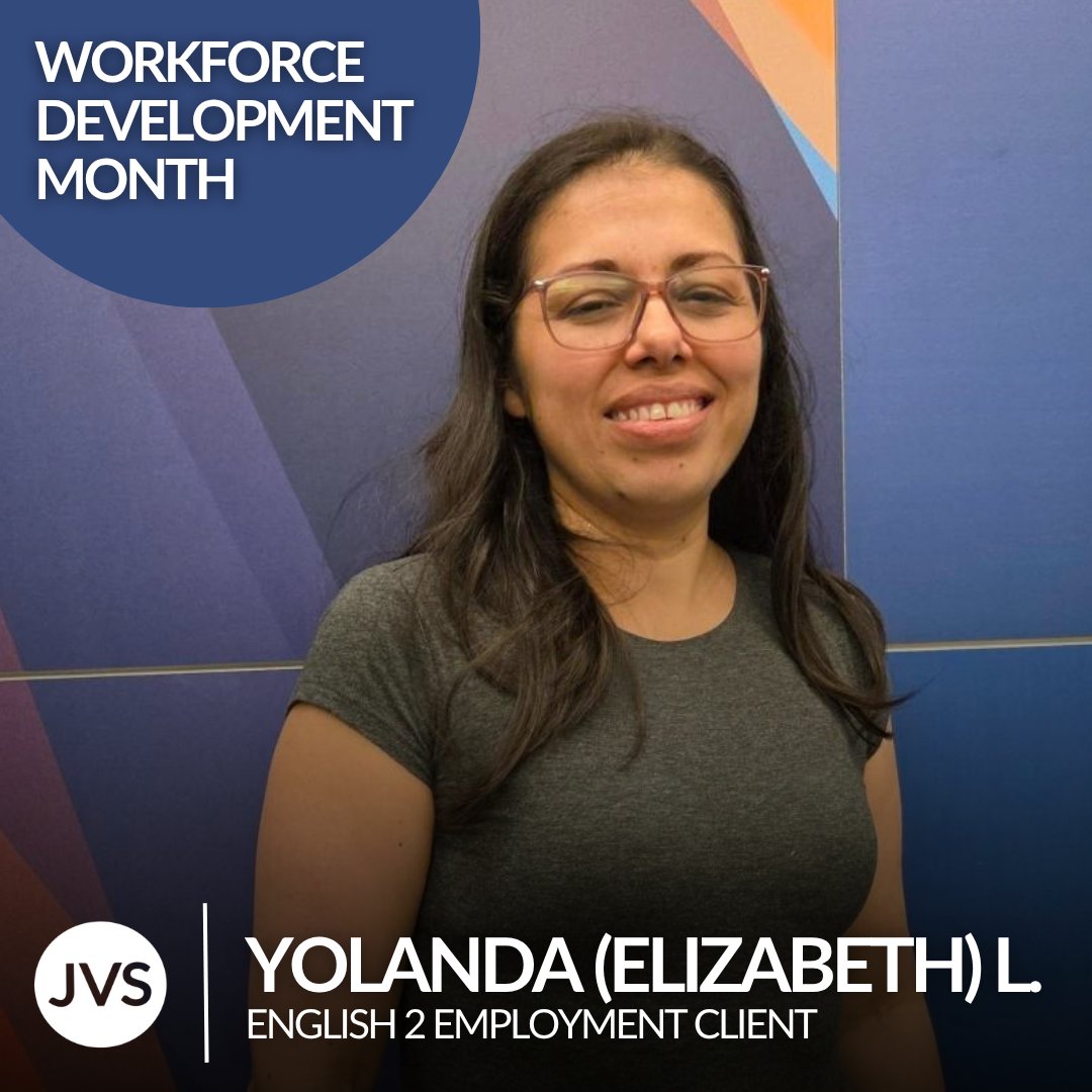JVSBoston's tweet photo. Achieving a dream job can feel impossible. That's why our coaches at JVS give clients like Elizabeth the professional training to build pathways toward the careers they've always dreamt of.

Click here to sign up for our FREE English 2 Employment program: https://t.co/ci3QN8wLIl https://t.co/SWzbt03gW2