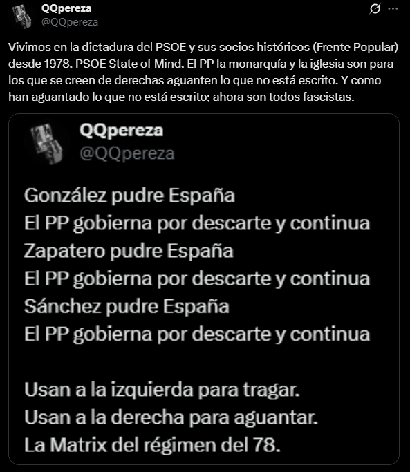 QQpereza's tweet photo. @eldebate_com Permiso concedido (🤡) para
✅ Ir a ser condecorado por la masoneria
✅ Ir a la F1 #Madring
✅ Ir a Finlandia a defender la frontera de Europa

Permiso denegado (🤣) para
❌ Ir a una ciudad española invadida por un pais hostil que reclama Ceuta Melilla y Canarias como suyas https://t.co/tZmZ1FhppY