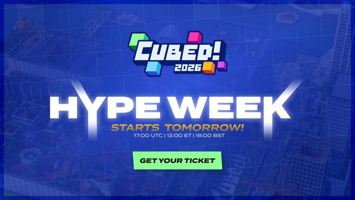 CubedCon tweet picture