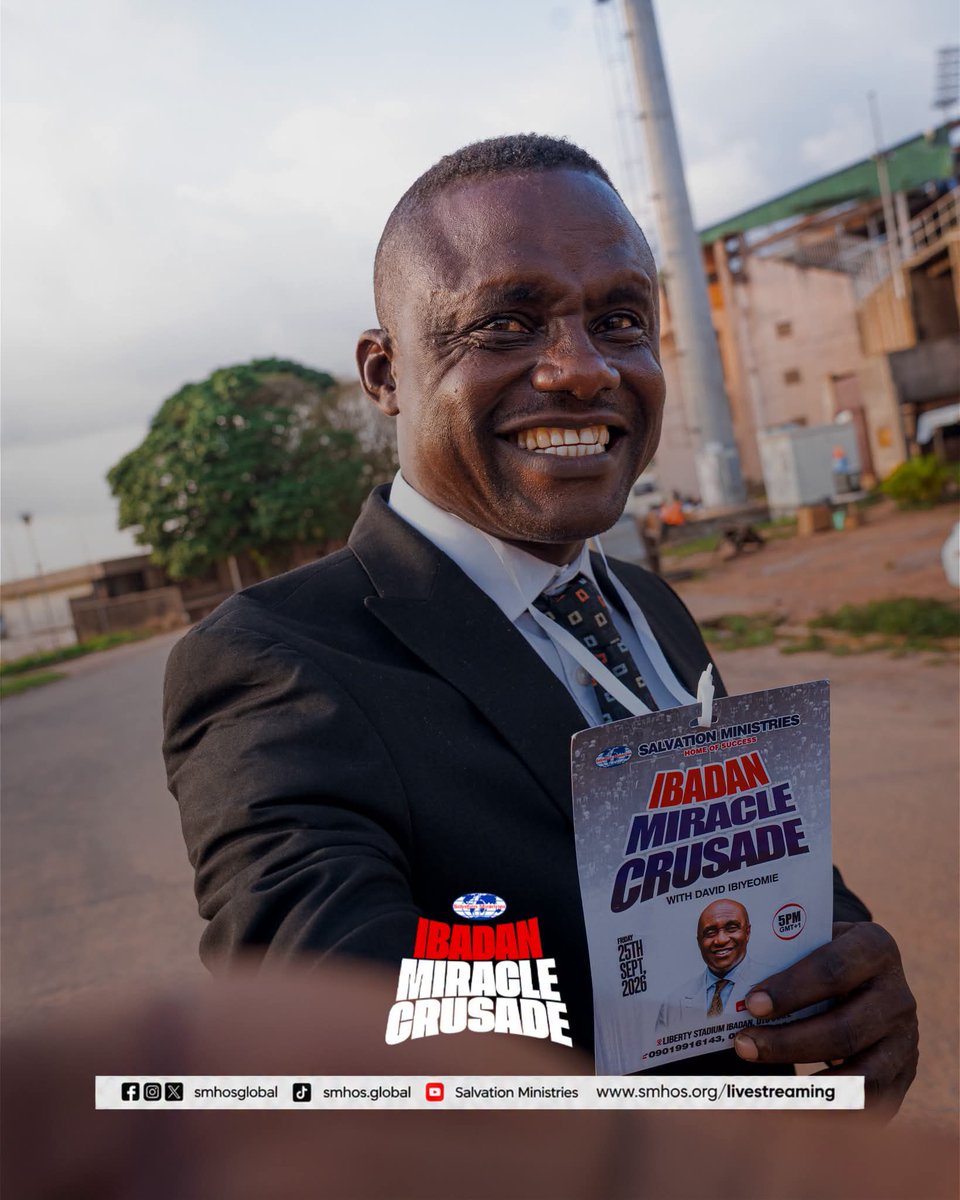 smhosglobal's tweet photo. In the presence of the Lord, there is fullness of Joy. Ibadan, Jesus will be glorified.
#SMHOS #IbadanMiracleCrusade https://t.co/sQeXT0lY0U