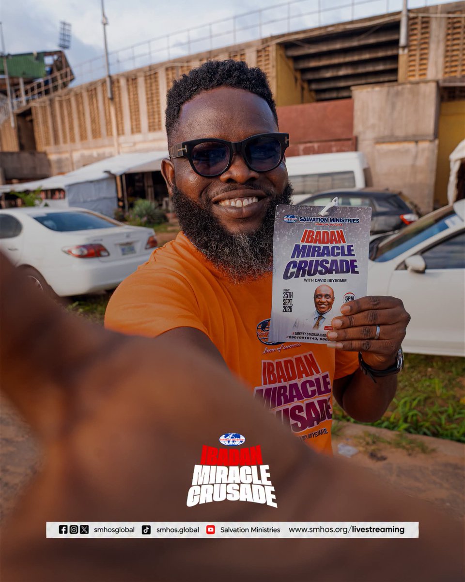 smhosglobal's tweet photo. In the presence of the Lord, there is fullness of Joy. Ibadan, Jesus will be glorified.
#SMHOS #IbadanMiracleCrusade https://t.co/sQeXT0lY0U