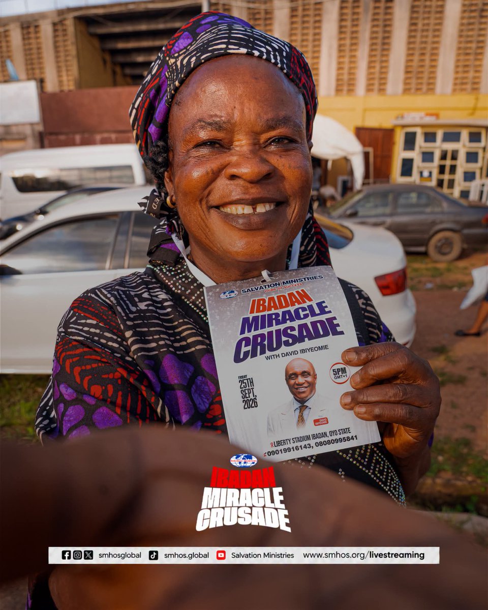 smhosglobal's tweet photo. In the presence of the Lord, there is fullness of Joy. Ibadan, Jesus will be glorified.
#SMHOS #IbadanMiracleCrusade https://t.co/sQeXT0lY0U