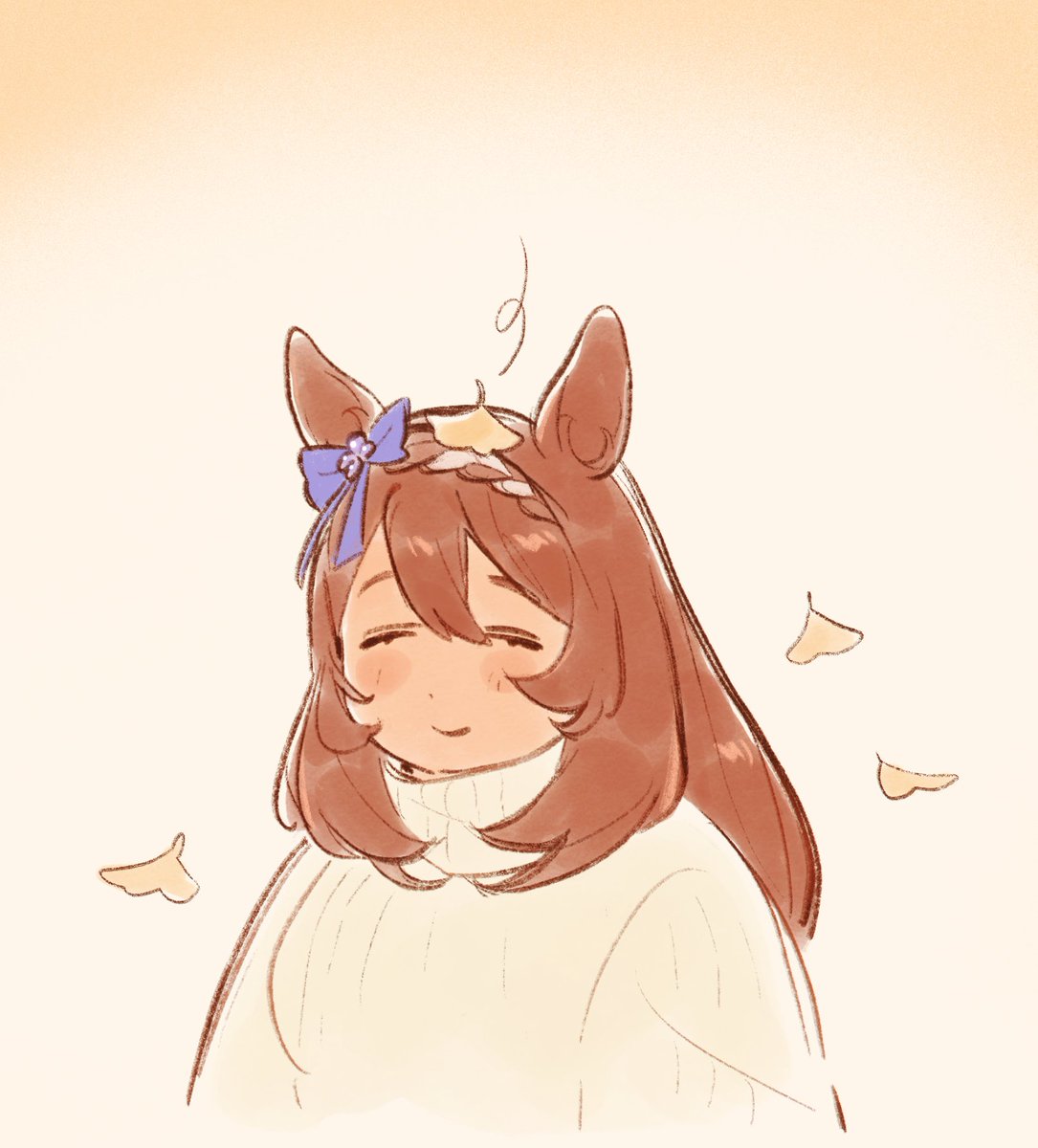 tanukimo_imo's tweet photo. teeny creek to celebrate the beginning of fall 🍂
#umamusumeㅤ https://t.co/u3z5zBhH8m