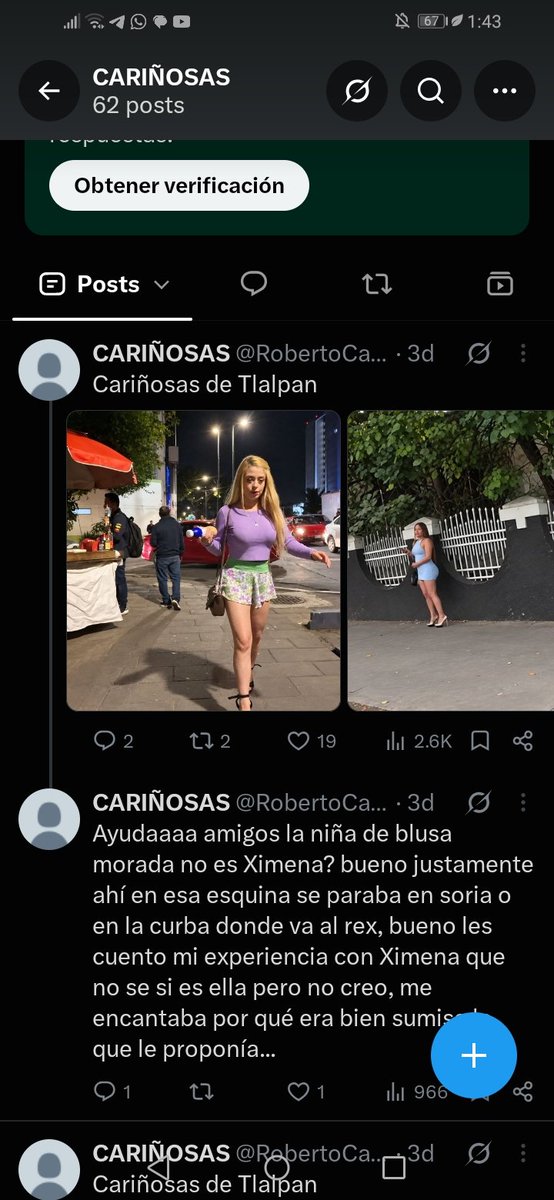 RobertoCam28872's tweet photo. @JustCallmeBeba Bro no es la misma? Ya no he topado a ninguna rubia, comenté algo sobre ella pero estoy seguro que me confundo, se presenta como Ximena?, si es Ximena squirt super mega abundante y multi mega orgasmica, me dio su fon pero eso fue como 2021, ahí lo puse empezaba con 2 https://t.co/E8QkU8Nuig