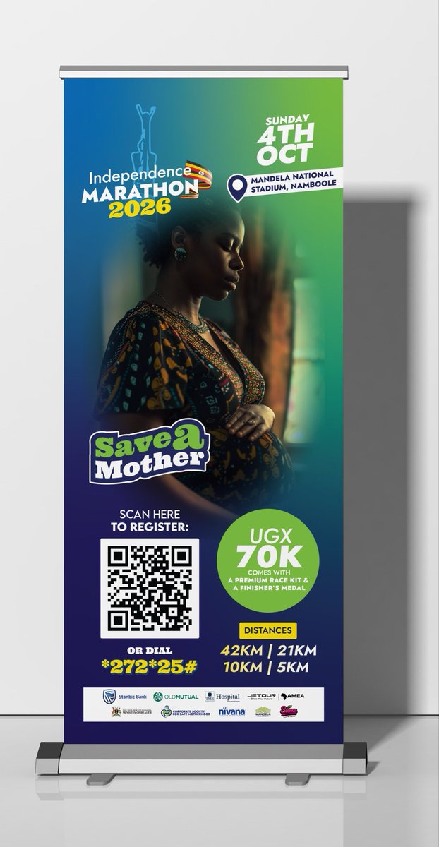 NoelTK2015's tweet photo. WE ARE DOWN TO SINGLE DIGITS. Only 9 Days left!

You can still choose your distance. 
You can still give blood. 
You can still donate funds.
What you cannot do is pretend this is only “a run.”
It is Uganda choosing that mothers should not die from lack of blood.

Pay & Pick your kits from Stanbic branches (Crested Towers, Garden City, Forest Mall & Freedom City).

Old Mutual - Nakawa Business Park
Marcos Gym - Naalya

@drkasenene 
@Nivana_Uganda 
@sumz_snacks 
@stanbicug 
@TMR_IntHospital 
@Kasuku256 
#SaveaMother
#IndependenceMarathon2026