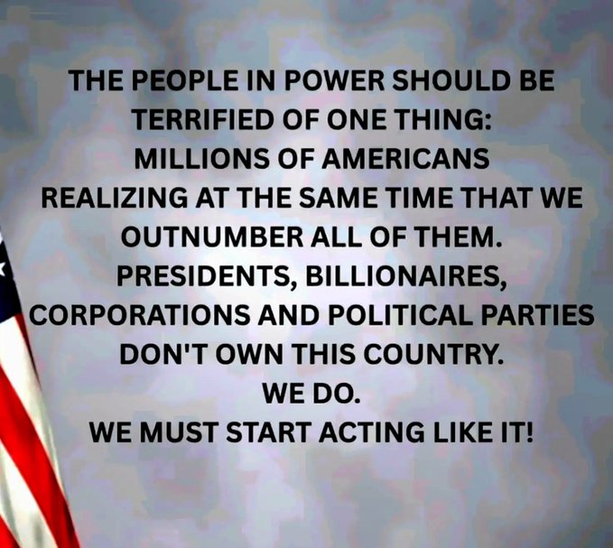 DixieT13's tweet photo. 10! BUT, they should understand that #WeHaveThePower!! https://t.co/5gJgLHrEfV