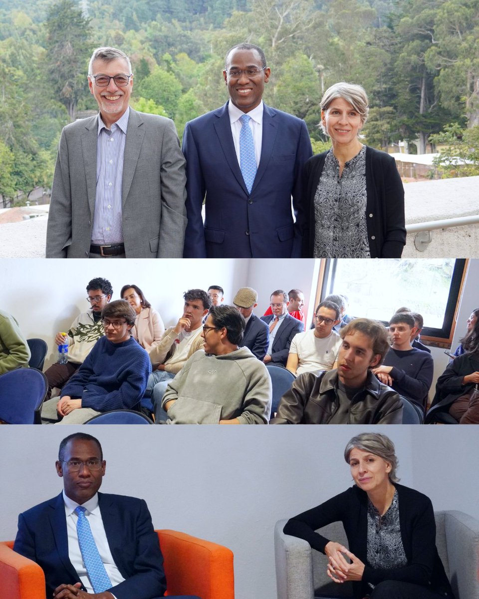 EconomiaUAndes's tweet photo. Hoy en #EconomíaUniandes recibimos a Nigel Clarke, Deputy Managing Director del Fondo Monetario Internacional (IMF), en la conversación “Global Perspectives for Colombia’s Growth”, moderada por Marcela Meléndez, directora ejecutiva de @Fedesarrollo .
@BancoRepublica https://t.co/9wQ7cyNHpY