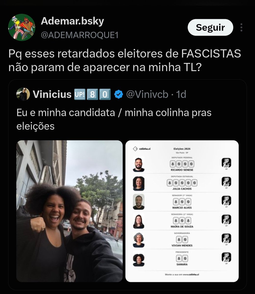 Vinivcb's tweet photo. Esse é o nível da militância petista que só se preocupa com o país de 4 em 4 anos.

A galera que se pudesse, estaria perseguindo os comunistas, chamando OS COMUNISTAS de fascista. https://t.co/HxQCTJmA82