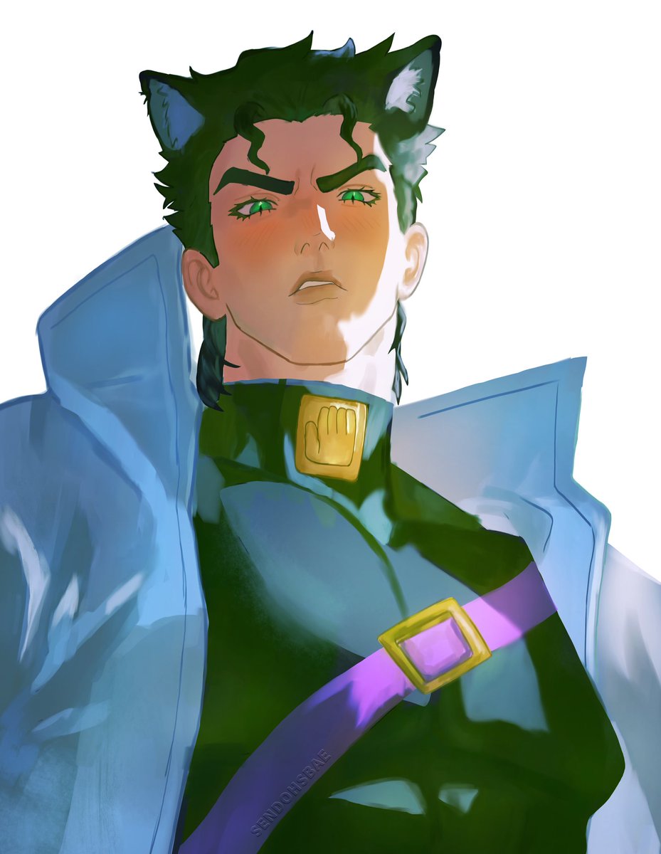 sendohsbae's tweet photo. P4 catboy jotaro😼 #jjba #fanart https://t.co/IXLbsTzRFa