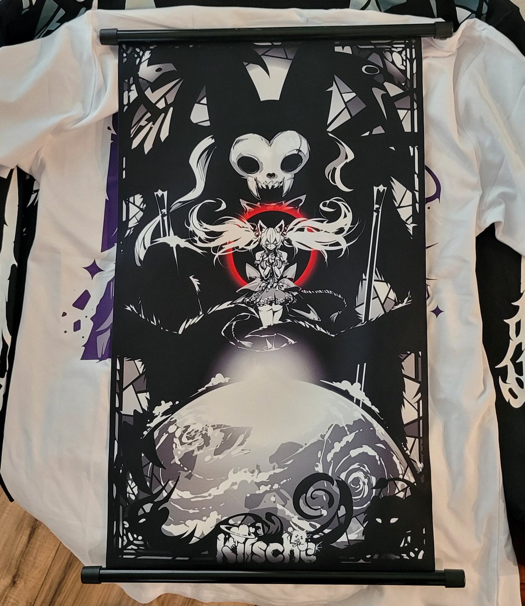 TMastersVA's tweet photo. Cursed merch came in!!!! Everything feels so good!  The hoodie is not thin like most zip ups, the inards are nice and soft on the skin. Love the wallet, it smells great! https://t.co/fSaYBlrJJ1