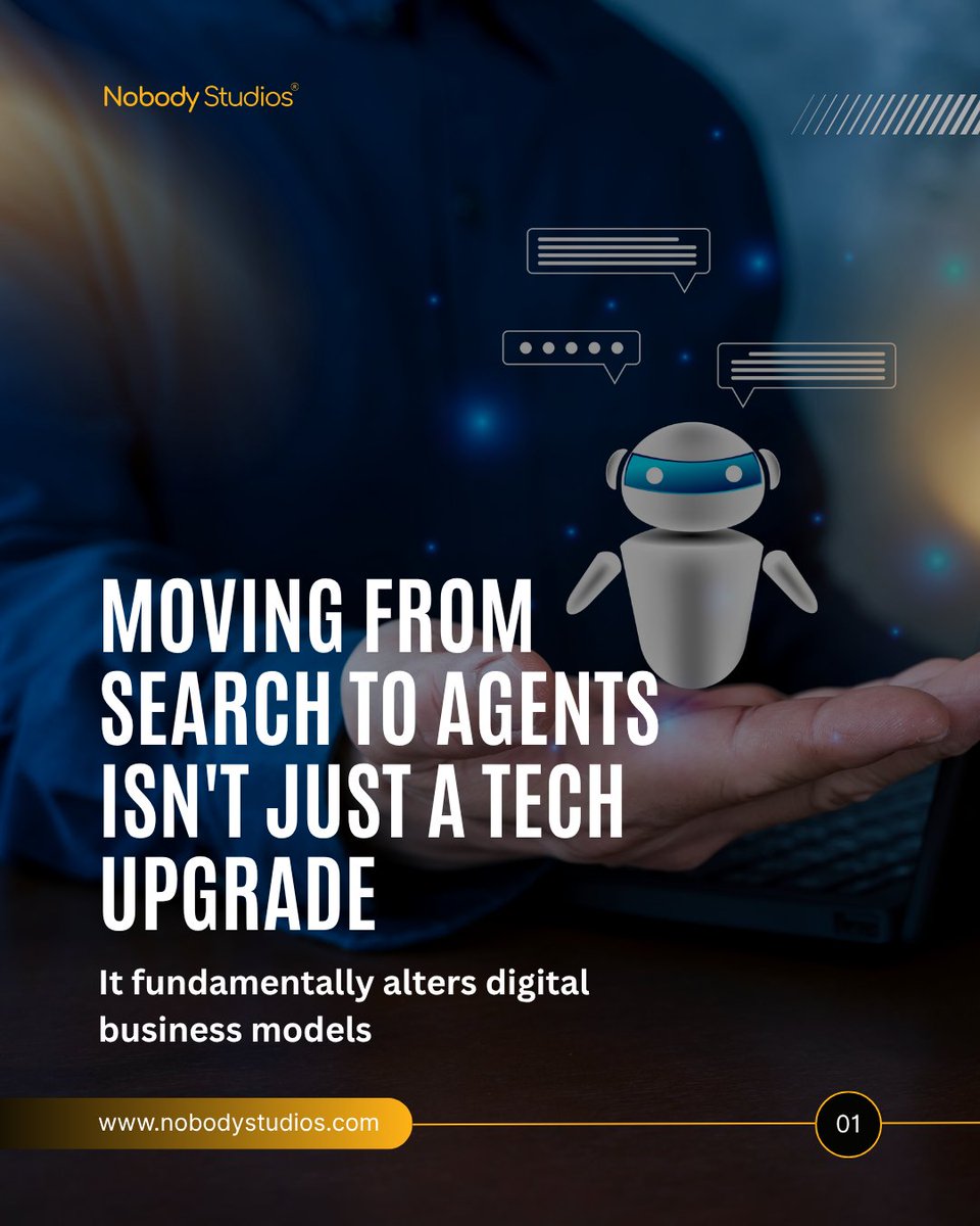 NobodyCrowd's tweet photo. Search helped us find information. AI agents are built to act on it. When software executes tasks directly without clicking through search results, business models change overnight. SEO is becoming AEO. Don't just optimize to be found, optimize for AI to take action. #NS https://t.co/24GUdOM12P