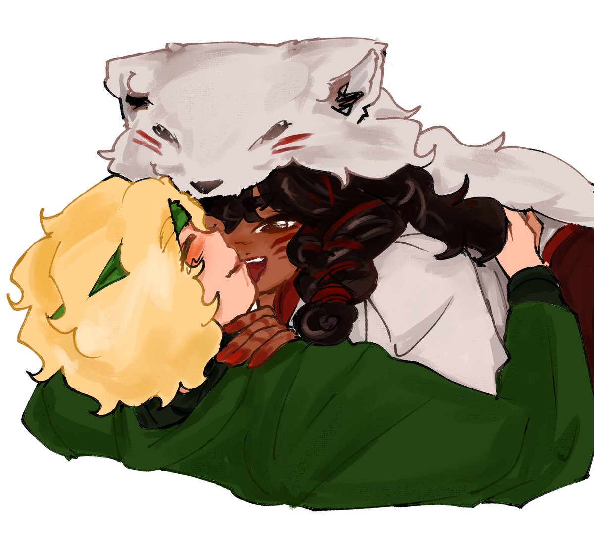 WiwiDuck's tweet photo. More Akita x Lloyd drawings and a Spy x Family fusion
 #NinjagoFanart #LloydGarmadon #AkitaNinjago #Lloykita https://t.co/7rf65U3lRP