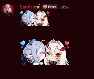 sandrone_e's tweet photo. #tsarnova matching emojis and a sticker in this server :3

https://t.co/BbmLpcZwhS https://t.co/wSz2tOx8eh