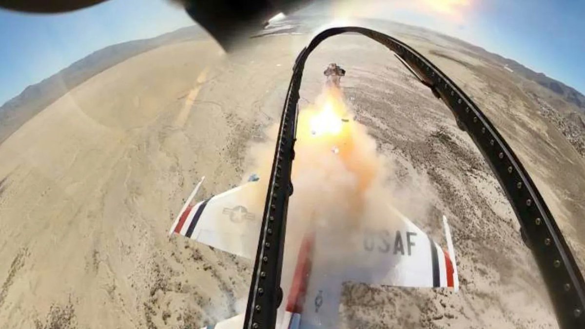 F15sRdaBest's tweet photo. 🤯The AIB dropped on the 3 Dec 2025 Thunderbirds F-16 crash near Trona. F-16CM 92-3881, F100-PW-229. Three variable vanes in the 4th and 5th compressor stages were turned. That created irregular airflow and high-cycle fatigue on the 5th and 6th stage blades. Both blades separated in flight. Engine came apart at low altitude. With thrust gone the pilot ran the checklist. CAPS, SEC, air restart attempt. Fought it for 4 minutes 21 seconds. Ejected at 467 feet AGL, 151 knots, and walked away with minor injuries. $33.5 million jet destroyed on the lakebed. No one else was hurt. Board cleared the pilot and the maintainers. Everything they were required to inspect, they inspected. The problem sits in a section you cannot see without pulling the engine and splitting the rear compressor case. Borescope ports skip those stages. Same family of vane issue showed up in another F-16 just 20 months earlier. The part people will remember is the spectacular camera footage of the ejection. The part they should remember is that some failure modes live in places field-level maintenance was never designed to look.🇺🇸
Image credits: @usairforce
#F16 #Thunderbirds #AIB #USAF