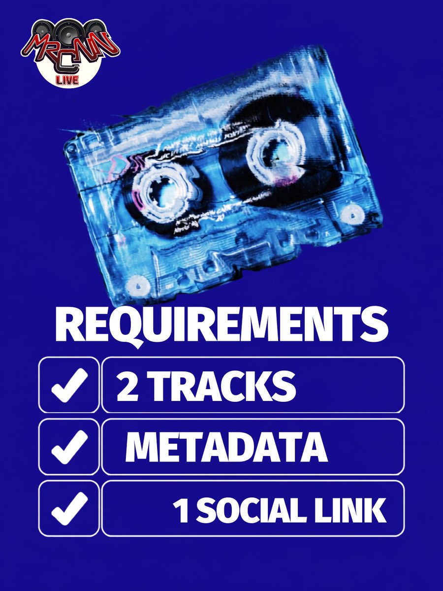 MRCPromotion's tweet photo. BEAT TAPE SUBMISSIONS OPEN ๐ง
Looking for Boom Bap, Lo-Fi, D&B, Dub & Trip Hop ๐
Free Download / Physical USB Bundle Giveaway + Blog, Up Mag & @invasianmagazine Features!
Submit 2 beats ๐ฅ MRCNN.SOCIAL@GMAIL.COM
#BeatTape #Submissions #Producers #Promo https://t.co/Z5C5GaRZUf