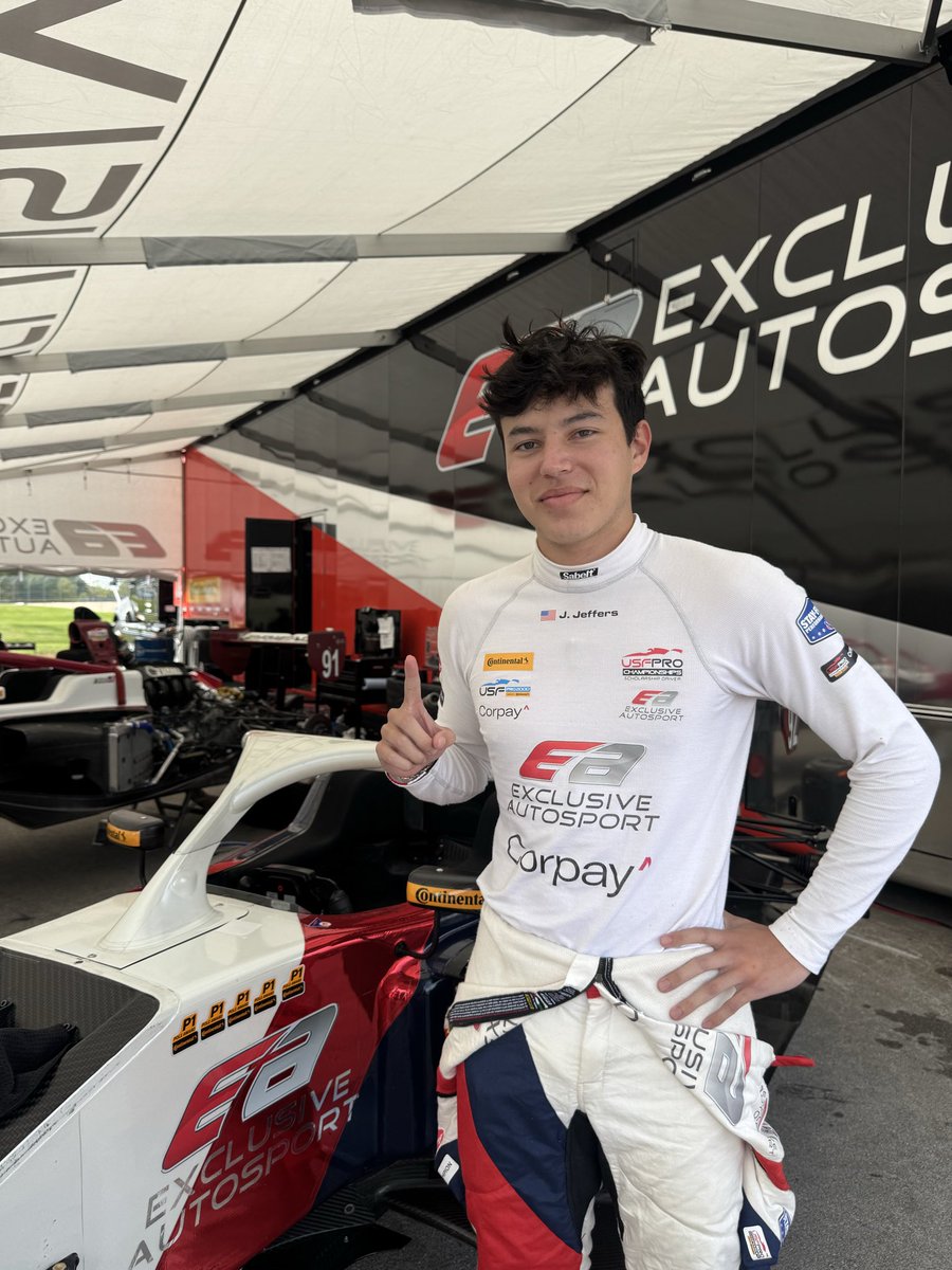 USFPro2000's tweet photo. Pole position belongs to Jack Jeffers! Congratulations to Jack and Exclusive Autosport here at Road America. 👏

#USFPro #INDYCAR #Motorsports  #Continentaltire https://t.co/07wM84iCIX